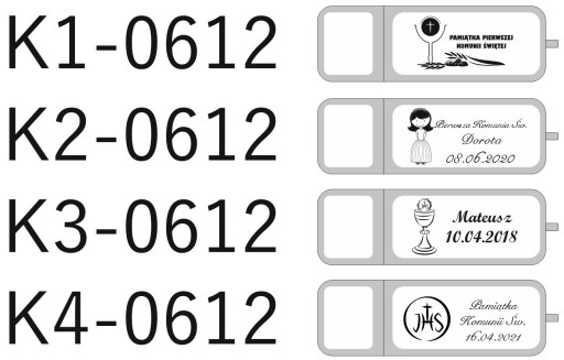 USB kľúč 512 MB suvenír Prvé sväté prijímanie GRAVER
