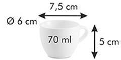 ESPRESSO ŠÁLKA PORCELÁN BELLY TESCOMA 70ml