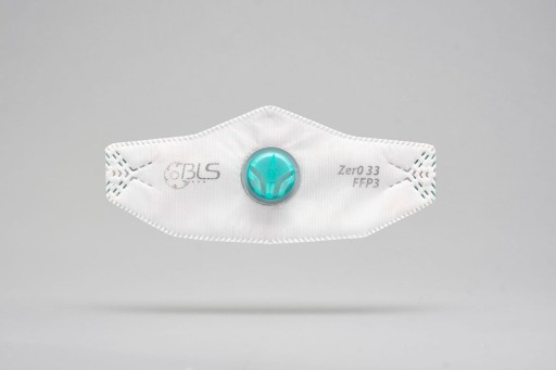 Plochá ochranná polomaska s ventilom BLS zero flat BLS Zer0 33 FFP3 R D