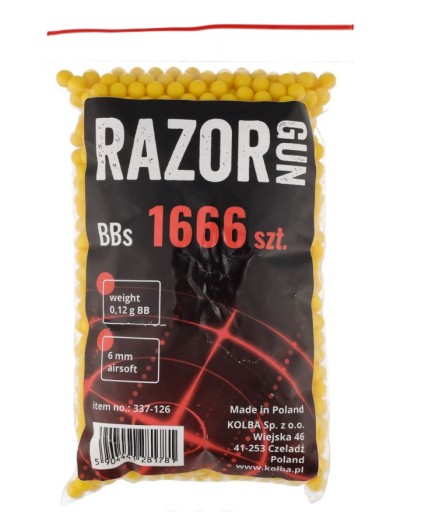 ASG RazorGun BBs 0,12 g - BALENIE 1666 KUSOV