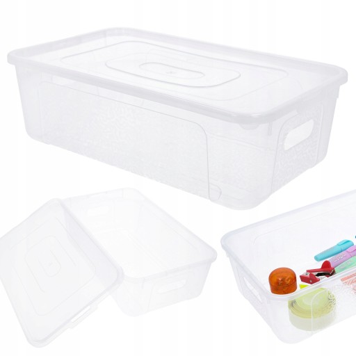 Organizér, plastová nádoba s krytom, 5-litrový box