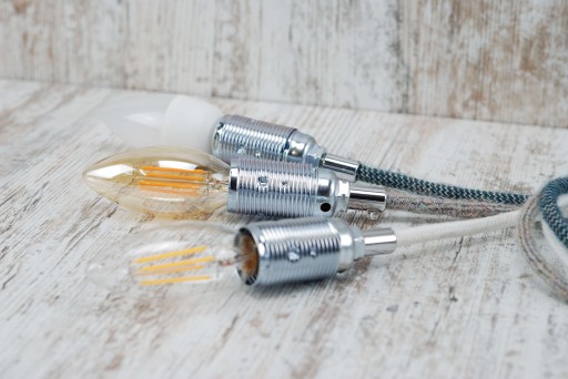 kovová pätica e14 pre LED spider žiarovku LOFT DIY
