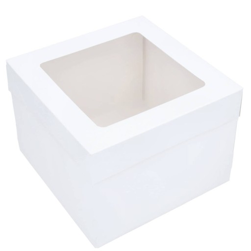 Cake Box Dekoratívne balenie s okienkom Kartónová torta pre hostí