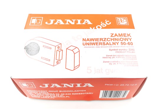 JANIA Nastaviteľný plošný zámok 50/60 biely