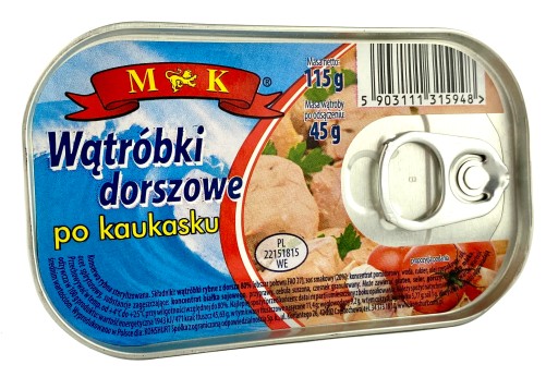 Treska pečeň na kaukazský spôsob 115g MK