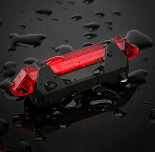 LED BICYKEL ZADNÉ SVETLO NA BICYKEL, USB