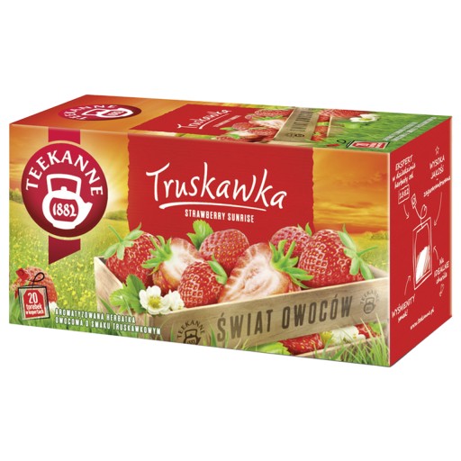 TEEKANNE STRAWBERRY jahodový čaj OVOCNÝ ČAJ 20 VRECKOV