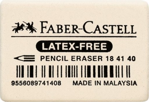 Gumička Faber-Castell biela bez latexu 1 ks.
