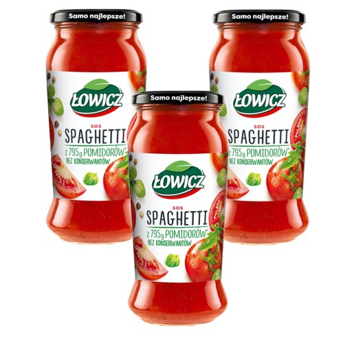 Spaghetti Łowicz Jemná paradajková omáčka v tégliku 350g