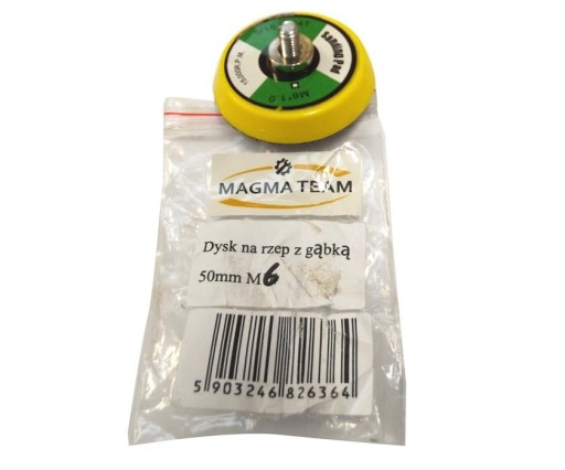 Brúsny kotúč na suchý zips 50 mm M6 so špongiou