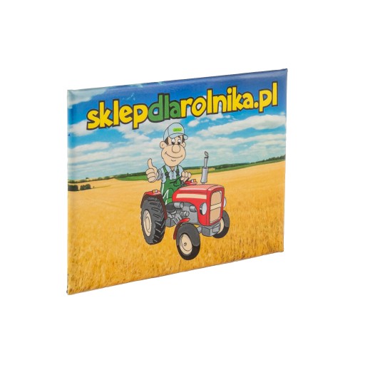 HORIZONTÁLNY MAGNET 78x53 KRABIČKA S LOGOM predajňaFARMÁR