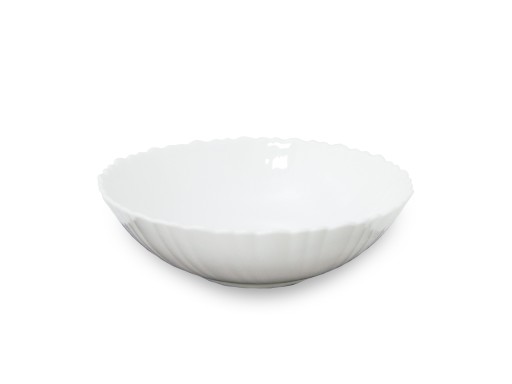 CARBO MISKA NA ŠALÁT 20 CM HLBOKÁ MISKA, BIELY OPÁL