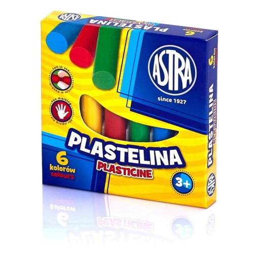 Plastelínová sada 6 farieb, kartón Astra 83811905