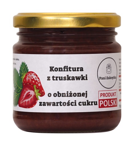 Jahodový džem s nízkym obsahom cukru 210 g