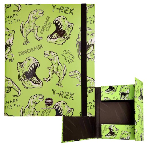 Priestorová aktovka Coolpack Dino Adventure s gumičkou