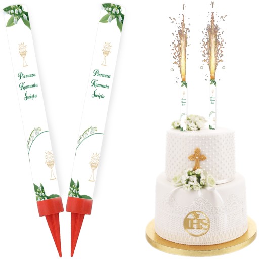 PRIJÍMANIE TORTA FONTÁNA Závod Prvé sväté prijímanie Konvalinka 18cm 2 ks.