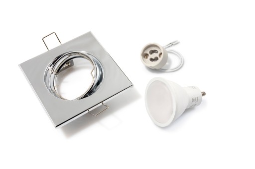 HALOGEN SVETLO CHROM + LED 7W + GU10 SET