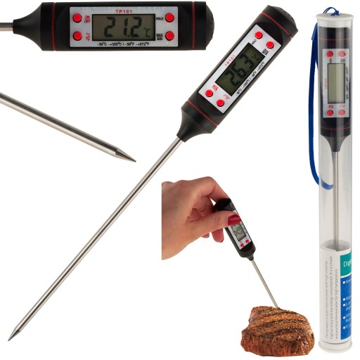 ELEKTRONICKÝ KUCHYNSKÝ TEPLOMER S DIGITÁLNOU SONDOU