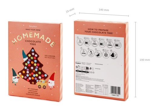 ČOKOLÁDOVÝ SET VIANOČNÝ STROMČEK - mliečna čokoláda + mini lentilky 105g