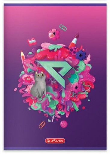 EKIPA FRIZA zápisník A4/60k Herlitz mriežka 1 ks.