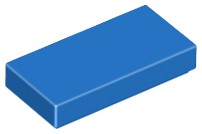 LEGO TILE 3069b DLAŽDICA 1x2 modrá NOVINKA (1g)