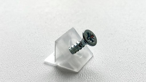 Stabilizátor zadnej steny so skrutkou 3,5 x 16 mm, bezfarebný, 100 kusov