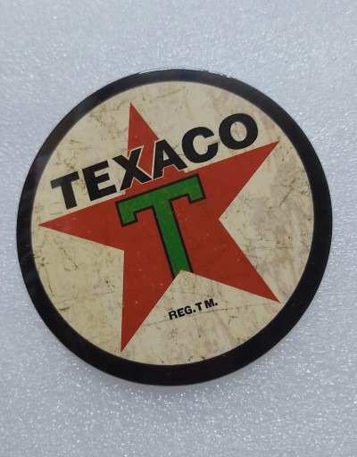 NÁLEPKA STARÁ NÁLEPKA LOGA TEXACO 8 x 8 cm