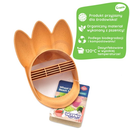 WOOPIE GREEN Claws Lopatka na piesok BIOLOGICKY ROZLOŽITEĽNÝ BIO MATERIÁL