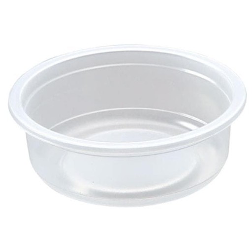 Opakovane použiteľná PP nádoba 350 ml, priemer 115 mm, priehľadná