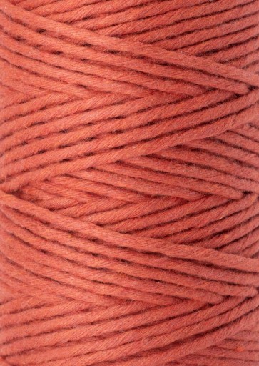 Bavlnená makramé šnúra, terakota, 2mm, 60m