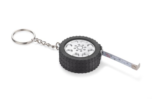 KEYRING TYRE koleso S ROZMEROU 1m meter