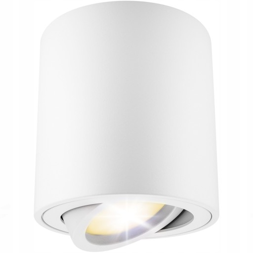 POVRCHOVÉ STROPNÉ SVETLO GU10 LED pohyblivé 80x85mm SPOT Biele halogénové
