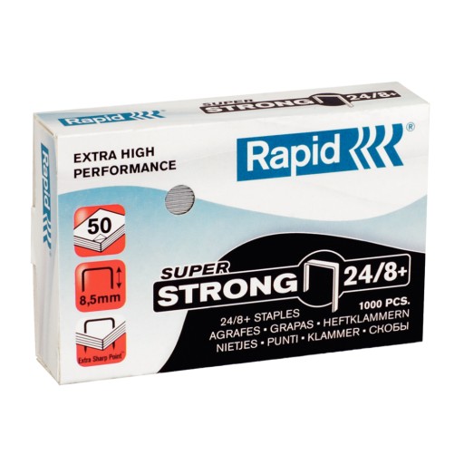 Rýchle super silné sponky 24/8+, 1000 kusov, 2485
