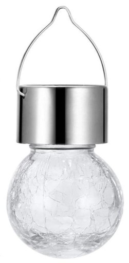 LED Záhradné svietidlo SOLÁRNE GUĽOVÉ ZÁSADNÉ SKLENENÉ GUĽOVÉ LAMP