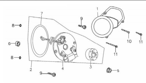 MRF MAT upevňujúca magneto MRF140 PIT BIKE