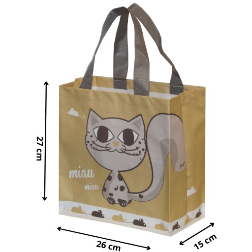 ECRU taška na mačiatka SHOPPING BAG pre tínedžerov