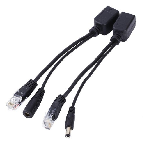 POE ADAPTÉR NAPÁJACÍ ZDROJ RJ45 ETHERNET UTP LAN SADA 2