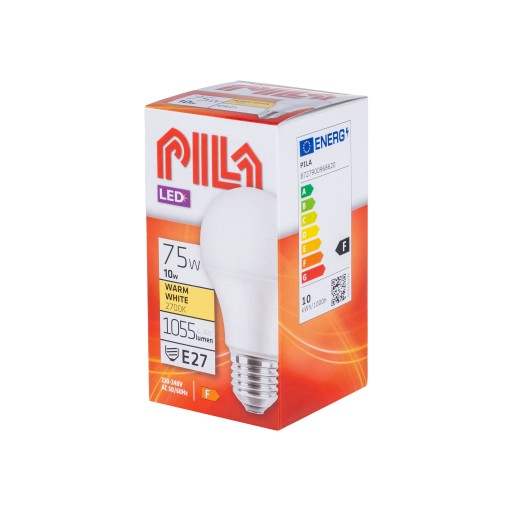 PILA E27 LED žiarovka 10,5-75W A60 2700K FR ND