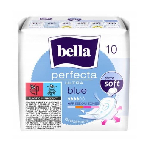 Bella Perfecta Ultra Blue hygienické vložky 10 ks. ULTRA TENKÝ