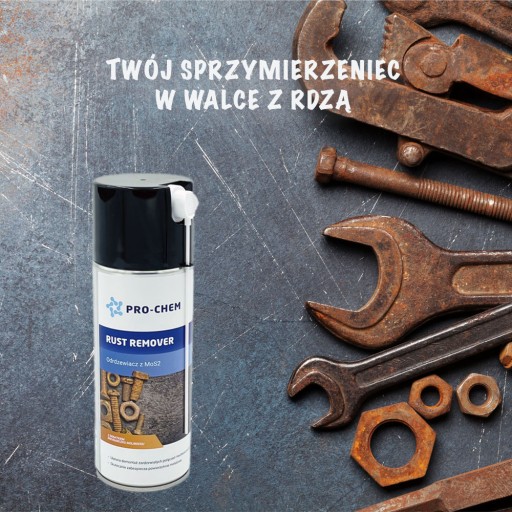 Silný odstraňovač hrdze so sulfidom molybdénovým PRO-CHEM RUST REMOVER 400 ml