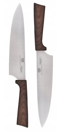 KUCHÁRSKÝ NÔŽ OSTRÝ KUCHYŇSKÝ NÔŽ 20 cm NEREZ HNEDÁ RÚČKA