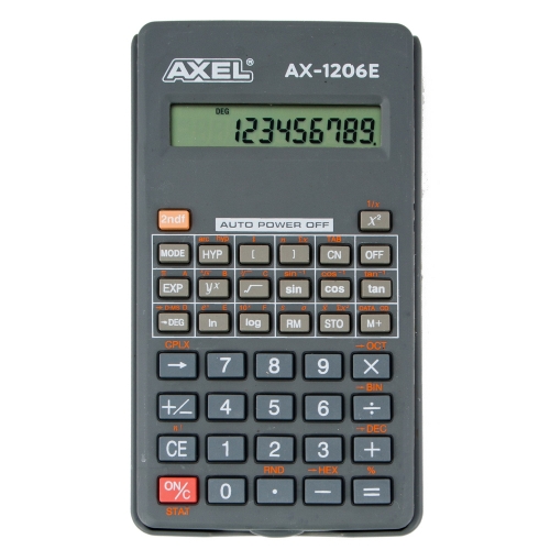 Vedecká školská kalkulačka AXEL AX-1206E matematická kancelárska kalkulačka