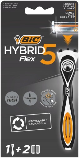 Holiaci strojček BiC Hybrid 5 Flex s 5 čepieľkami