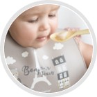 Canpol silikónový BIB s BONJOUR POCKET 4m+