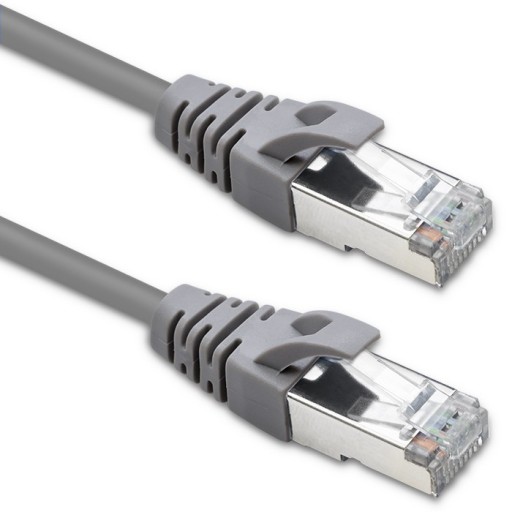 Qoltec FTP CAT5e Patchcord kábel 2xRJ-45 1m vysokorýchlostný zlatý tienený
