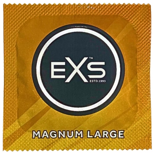 EXS MAGNUM kondómy, zväčšené, klasické, veľkosť XL, 1 ks, vlhčené