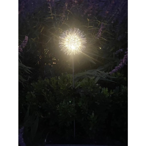 LED SOLÁRNE Záhradné svietidlo, s hrotmi, vonkajšie, púpava, záhradný Cesnak, veľké