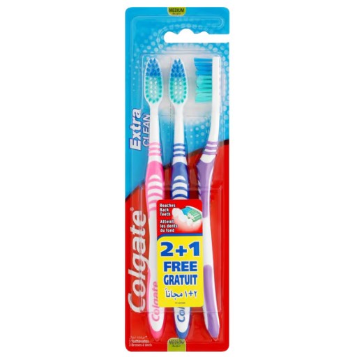 COLGATE ZUBNÁ KEFKA EXTRA CLEAN MEDIUM MEDIUM 3ks