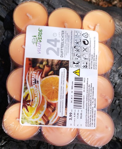 Ohrievače s pomarančovou vôňou, 24 ks.