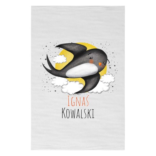 Uterák do škôlky 30x50 + Meno LASTOVIČKA